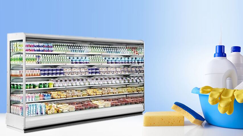 clean refrigerator with bleach