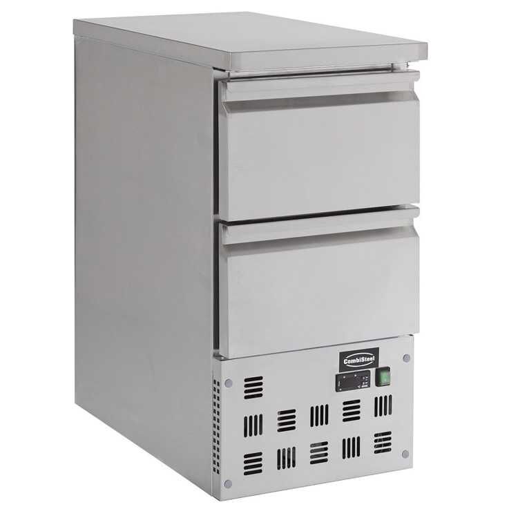 Combisteel Refrigerated Prep Counter with 2 Drawers (870H x 435W x 700D) - 109 Ltr
