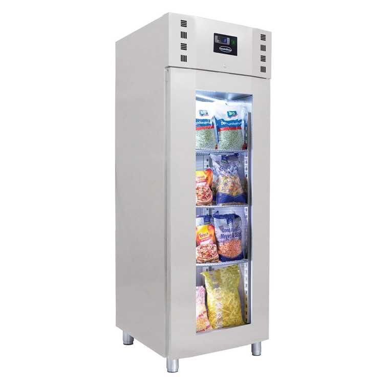 Combisteel SS Glass Door Mono Block Catering Freezer (2050H x 700W x 810D) - 700 Ltr