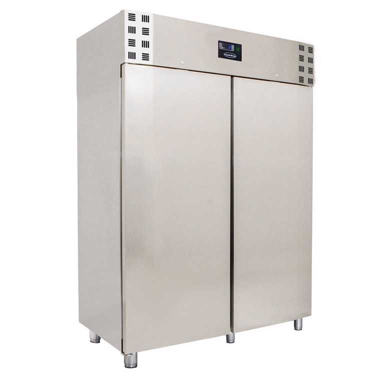 Combisteel Stainless Steel Double Door Catering Freezer (2050H x 1400W x 700D) - 1200 Ltr