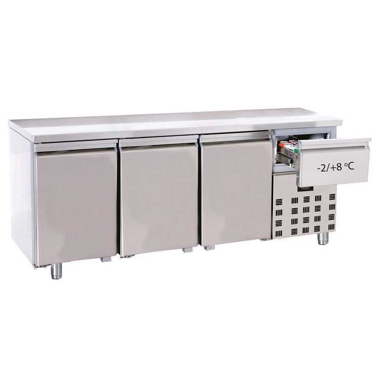 Combisteel 3 Door Refrigerated Food Prep Counter (850H x 1865W x 700D) - 474 Ltr