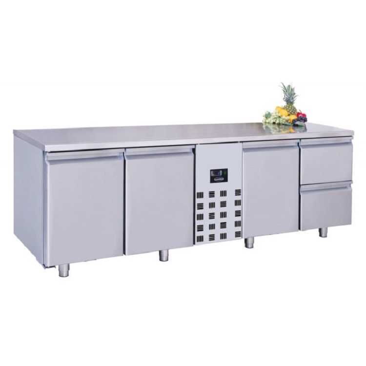 Combisteel 3 Doors And 2 Monoblock Drawers Refrigerated Food Prep Counter (850H x 2270W x 700D) - 632 Ltr
