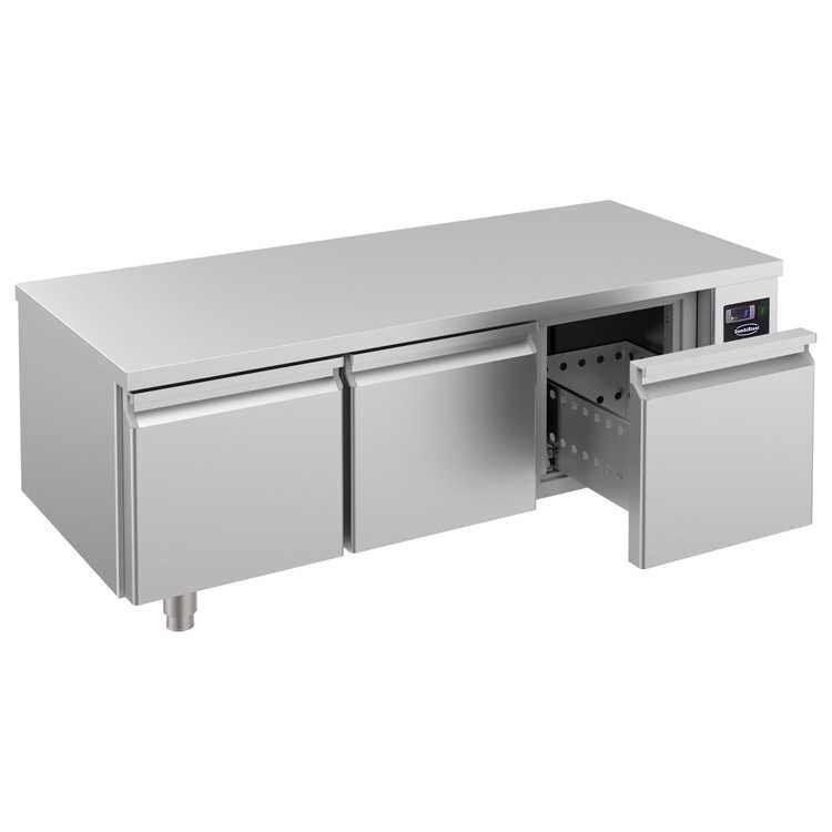 Combisteel Refrigerated Food Prep Counter with 3 Drawers (600H x 1600W x 700D) - 280 Ltr