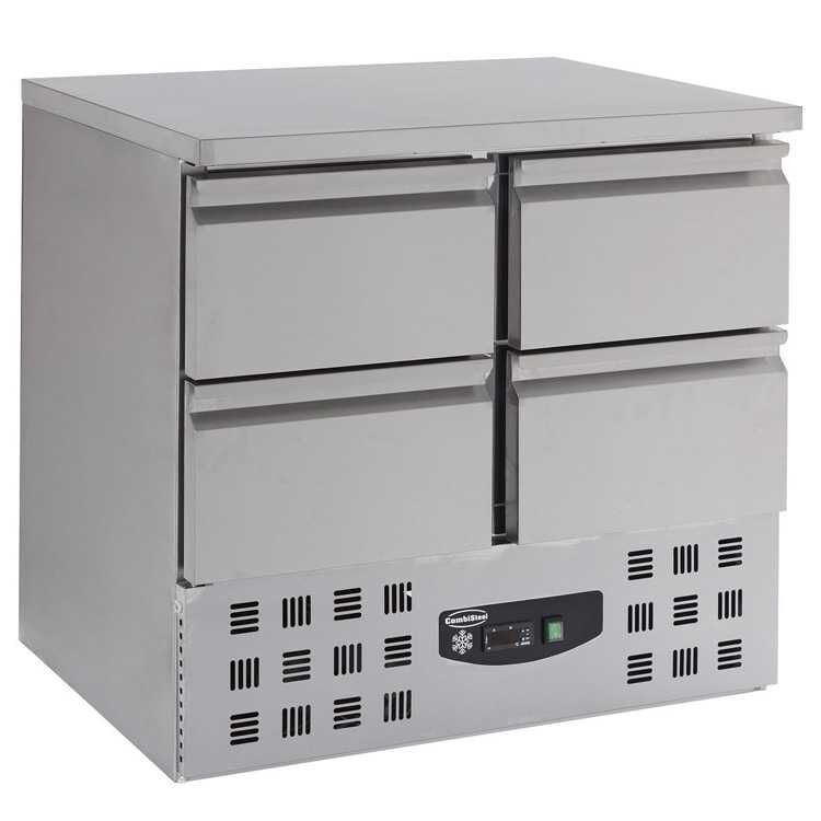 Combisteel Prep Counter Refrigerator With 4 Drawers - (875H x 900W x 700D)