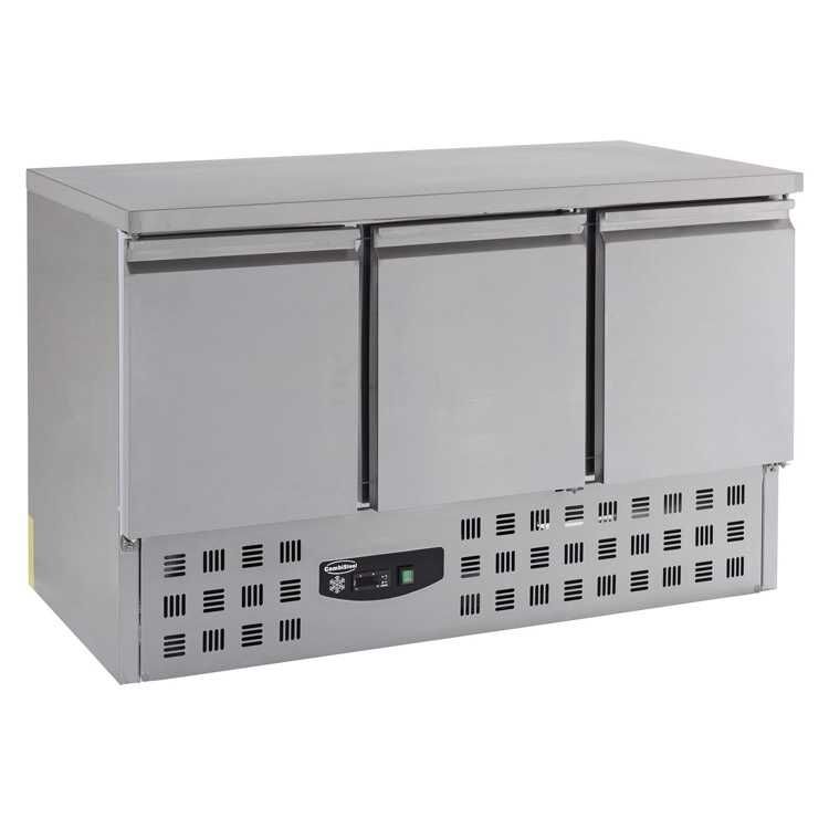Combisteel 3 Door Prep Counter Refrigerator (875H x 1365W x 700D) - 400 Ltr