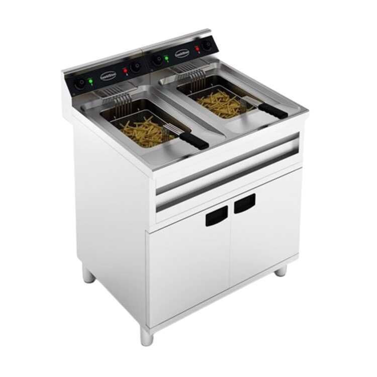 Combisteel Freestanding Electric Fryer (850H x 800W x 700D) - 2X12 Ltr
