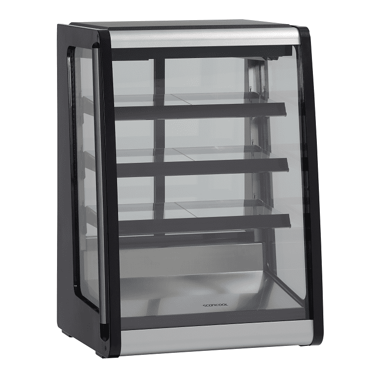 Scancool RTW129BE Double Glass Door Patisserie Fridge (874H x 624W x 560D) - 140 Ltr