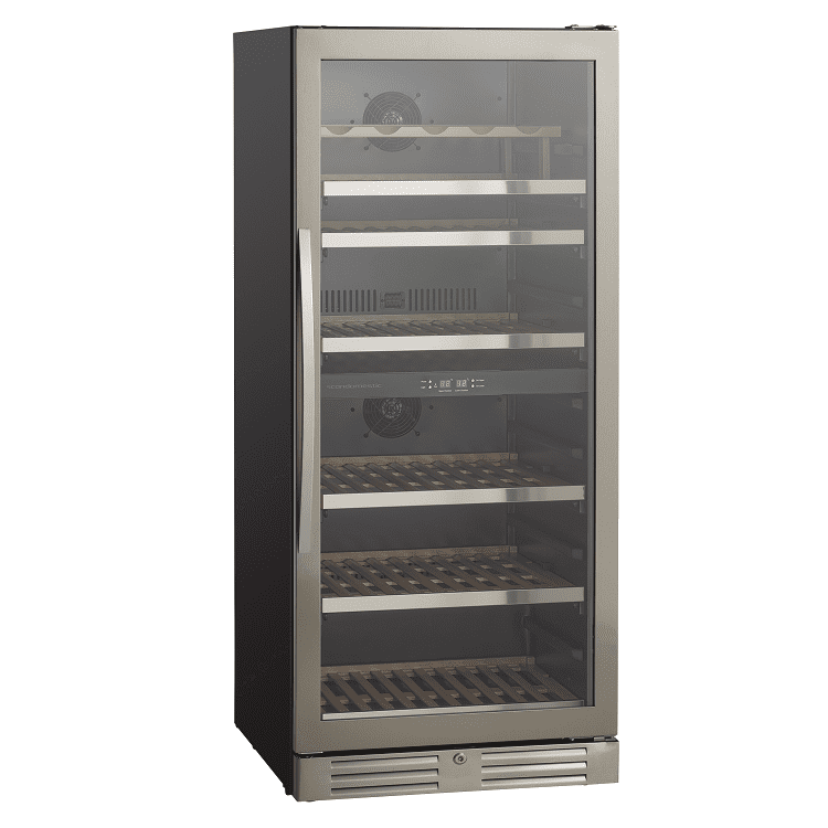 Scancool SV104X Glass Door Wine Cooler (1392H x 595W x 678D) - 343 Ltr
