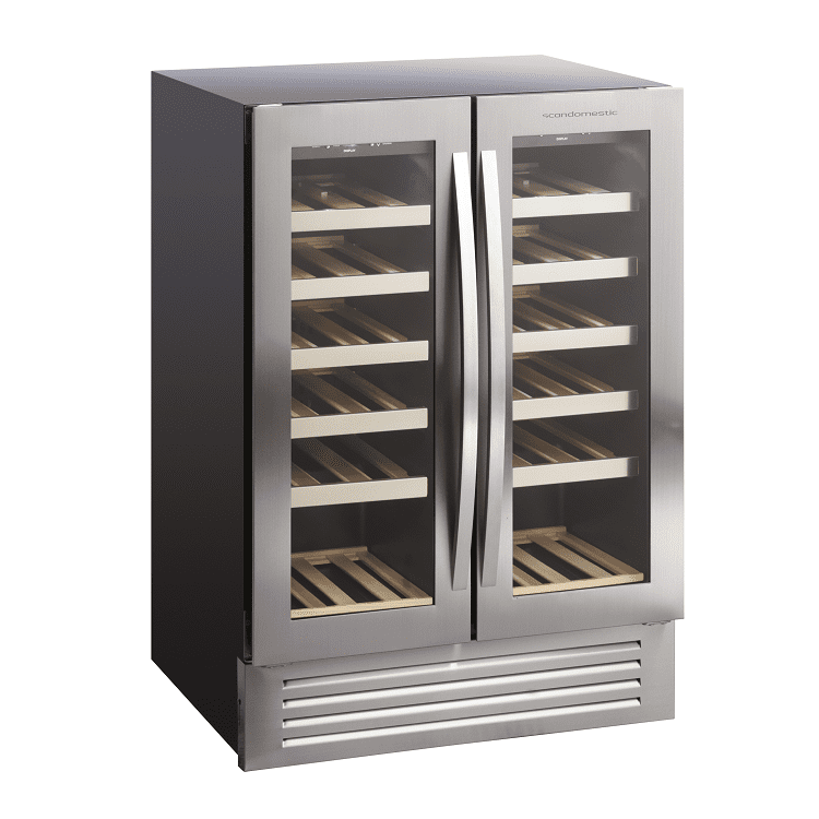 Scancool SV91X Double Door Wine Cooler (865H x 595W x 570D) - 119 Ltr