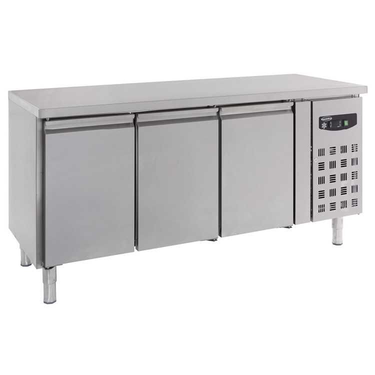Combisteel 3 Door Freezer Prep Counter (850H x 1795W x 700D) - 402 Ltr