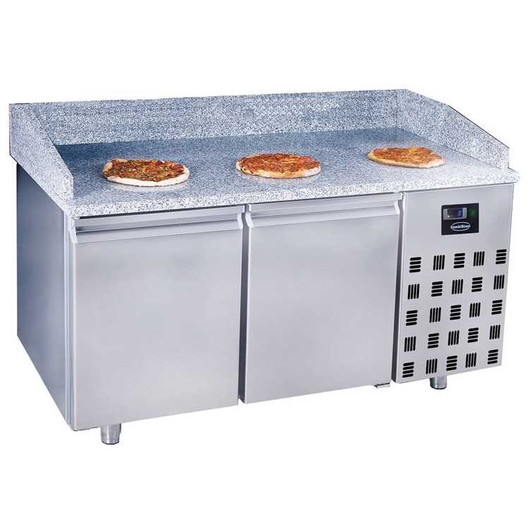 Combisteel Double Door Pizza Prep Counter (1080H x 1550W x 800D) - 380 Ltr