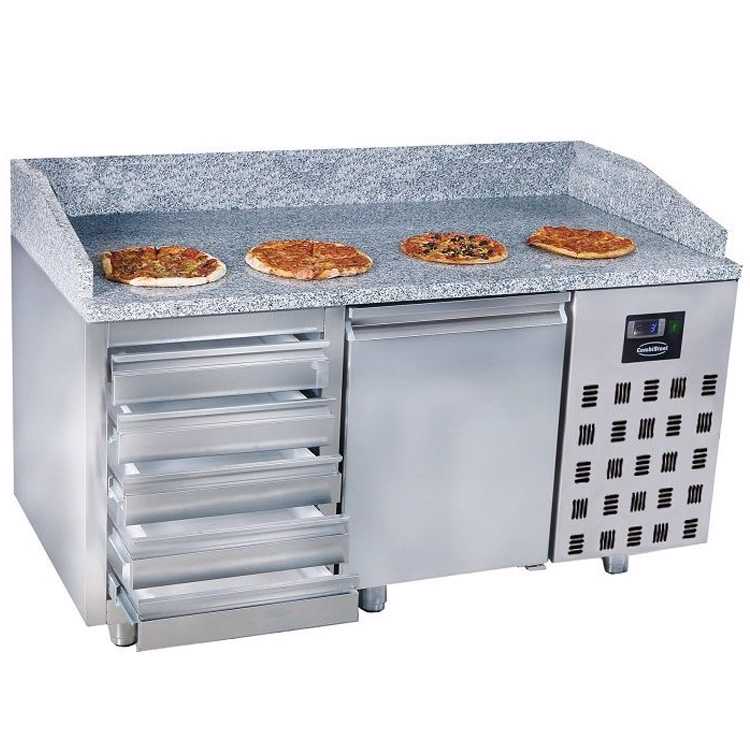 Combisteel Single Door Pizza Prep Counter (1080H x 1550W x 800D) - 380 Ltr