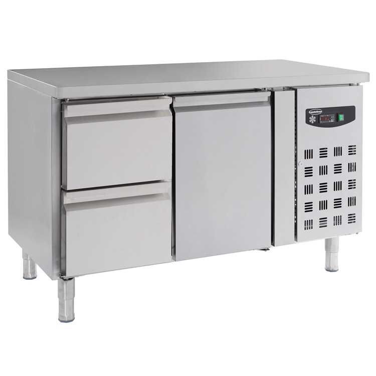 Combisteel Single Door Refrigerated Food Prep Counter with 2 Drawers (850H x 1360W x 700D) - 282 Ltr
