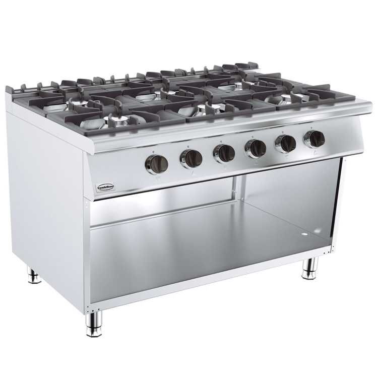 Combisteel Base 700 Gas Range With 6 Burners (900H x 1200W x 700D)