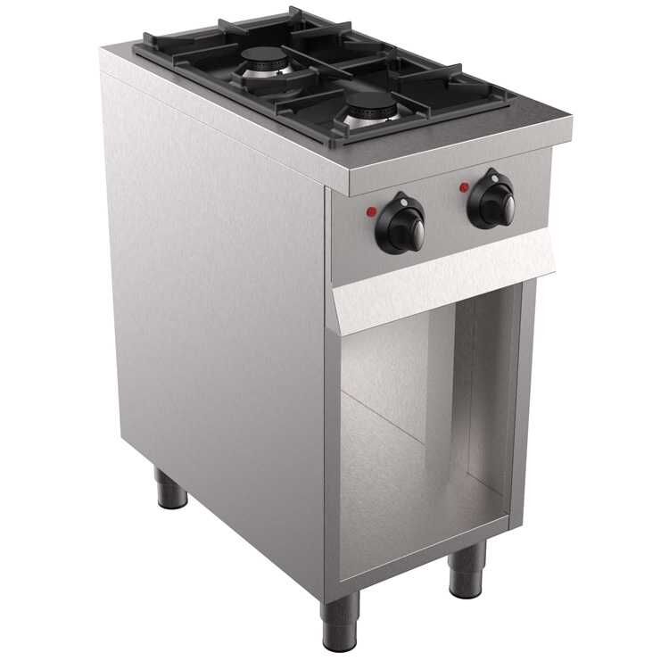 Combisteel Base 700 Gas Range With 2 Burners - (900H x 400W x 700D) Combisteel 7333.2000
