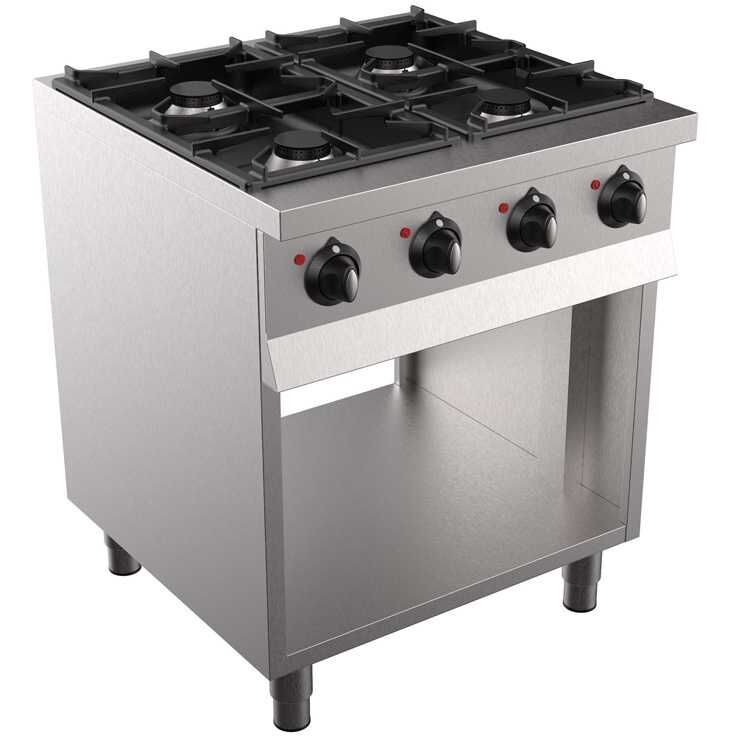 Combisteel Base 700 Gas Range With 4 Burners - (900H x 700W x 700D) Combisteel 7333.2005