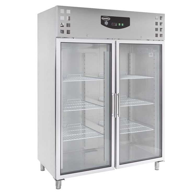 Combisteel Stainless Steel Double Glass Door Refrigerator (2010H x 1480W x 830D) - 1325 Ltr