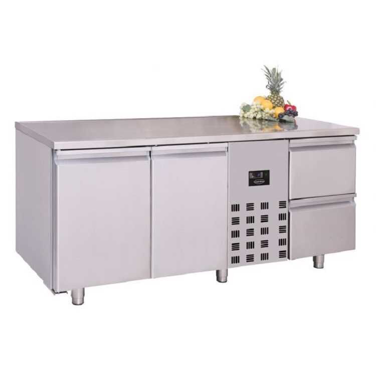 Combisteel Monoblock 2 Doors And 2 Drawers Refrigerated Food Prep Counter (850H x 1785W x 700D) - 474 Ltr Combisteel Monoblock 2 Doors And 2 Drawers Refrigerated Food Prep Counter (850H x 1785W x 700D) - 474 Ltr