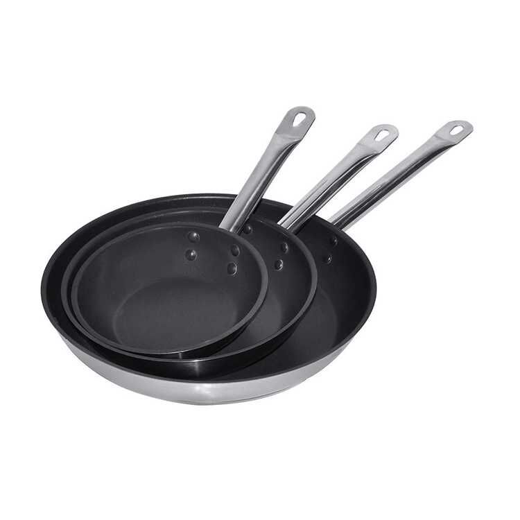 Combisteel FRYPAN SS + NON-STICK COATING ø28 (50H x 280W x 280D) - 3,1 Ltr Combisteel 7501.0110