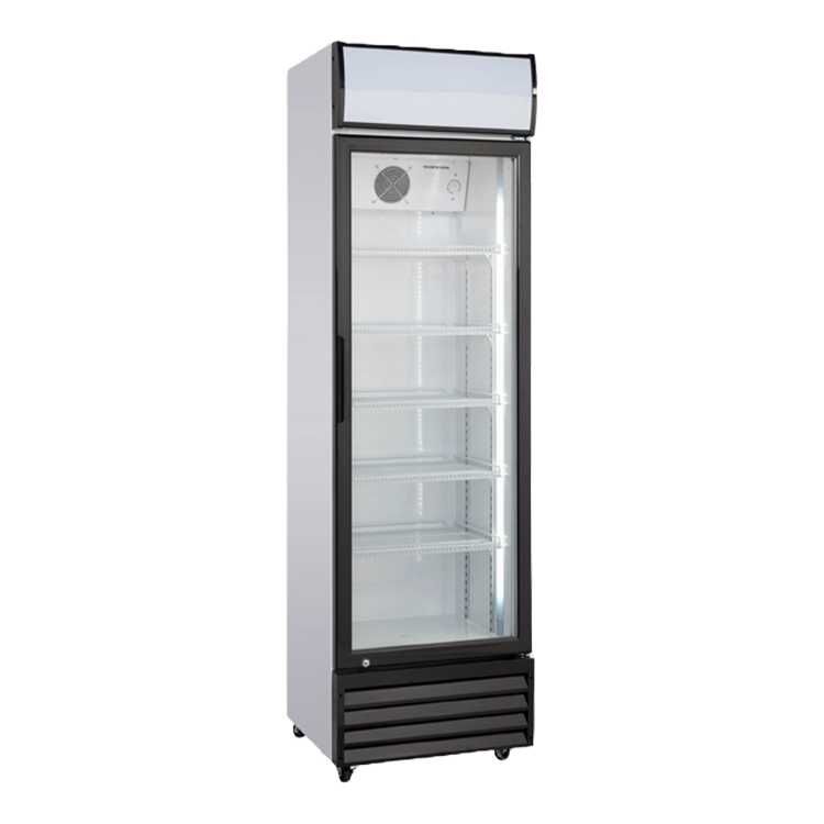 ScanCool SD417E Single Glass Door Fridge
