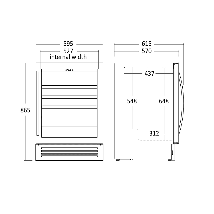 Scancool SV81X Dimension Scancool SV81X Dimension
