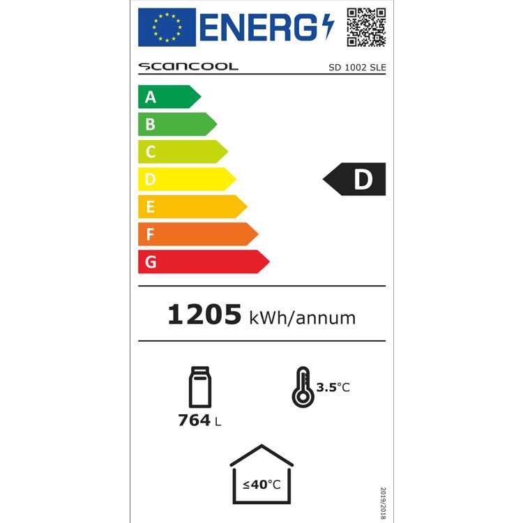 Scancool SD1002SLE Energy Label Scancool SD1002SLE Energy Label