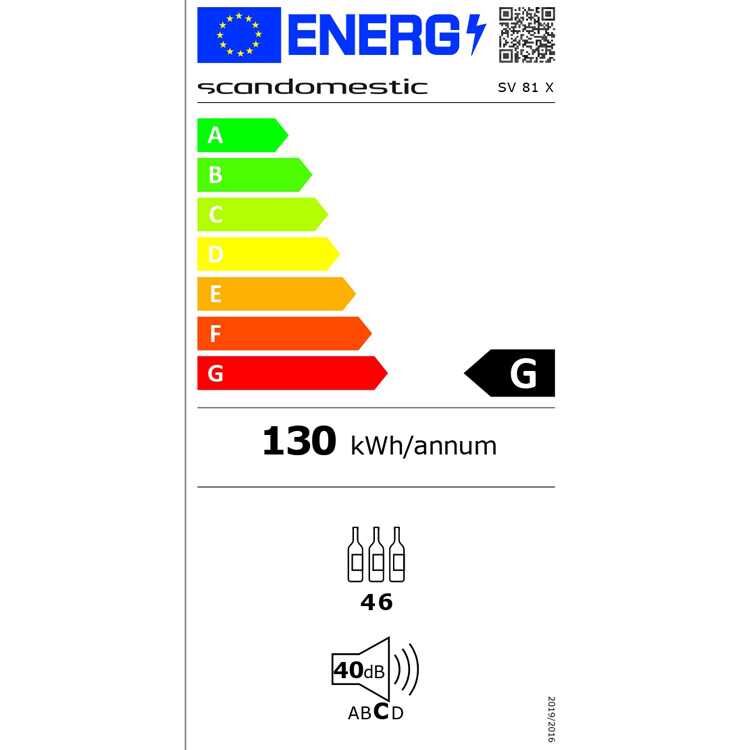 Scancool SV81X Energy Label Scancool SV81X Energy Label