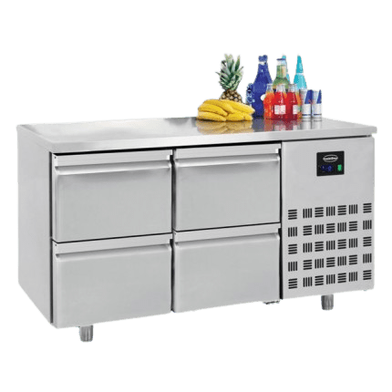 Combisteel Refrigerated Counter With 4 Drawers (850H x 1400W x 700D) - 281 Ltr