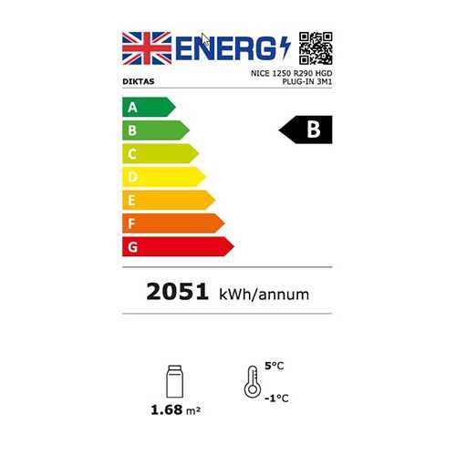 Koolmax NICE 1250 Energy Label