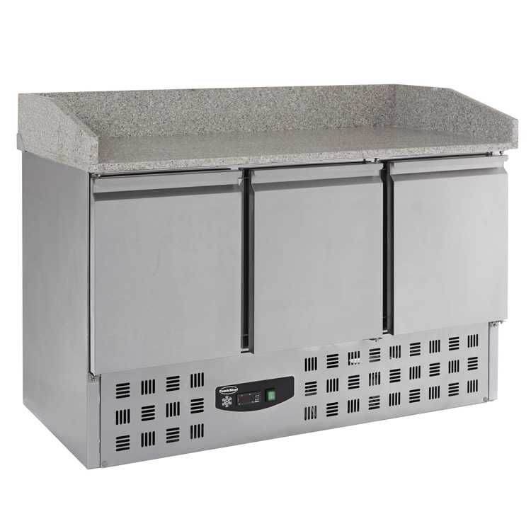 Combisteel 3 Door Pizza Prep Counter (1020H x 1400W x 700D) - 230 Ltr