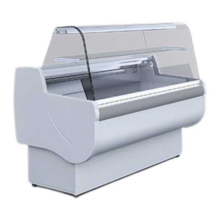 IGLOO Rota170WD Deep Curved Glass Serve Over Counter - (1220+/-10H x 1710W x 830D)
