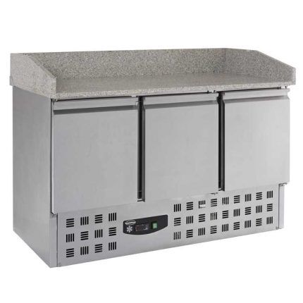 Combisteel 3 Door Pizza Prep Counter (1020H x 1400W x 700D) - 230 Ltr